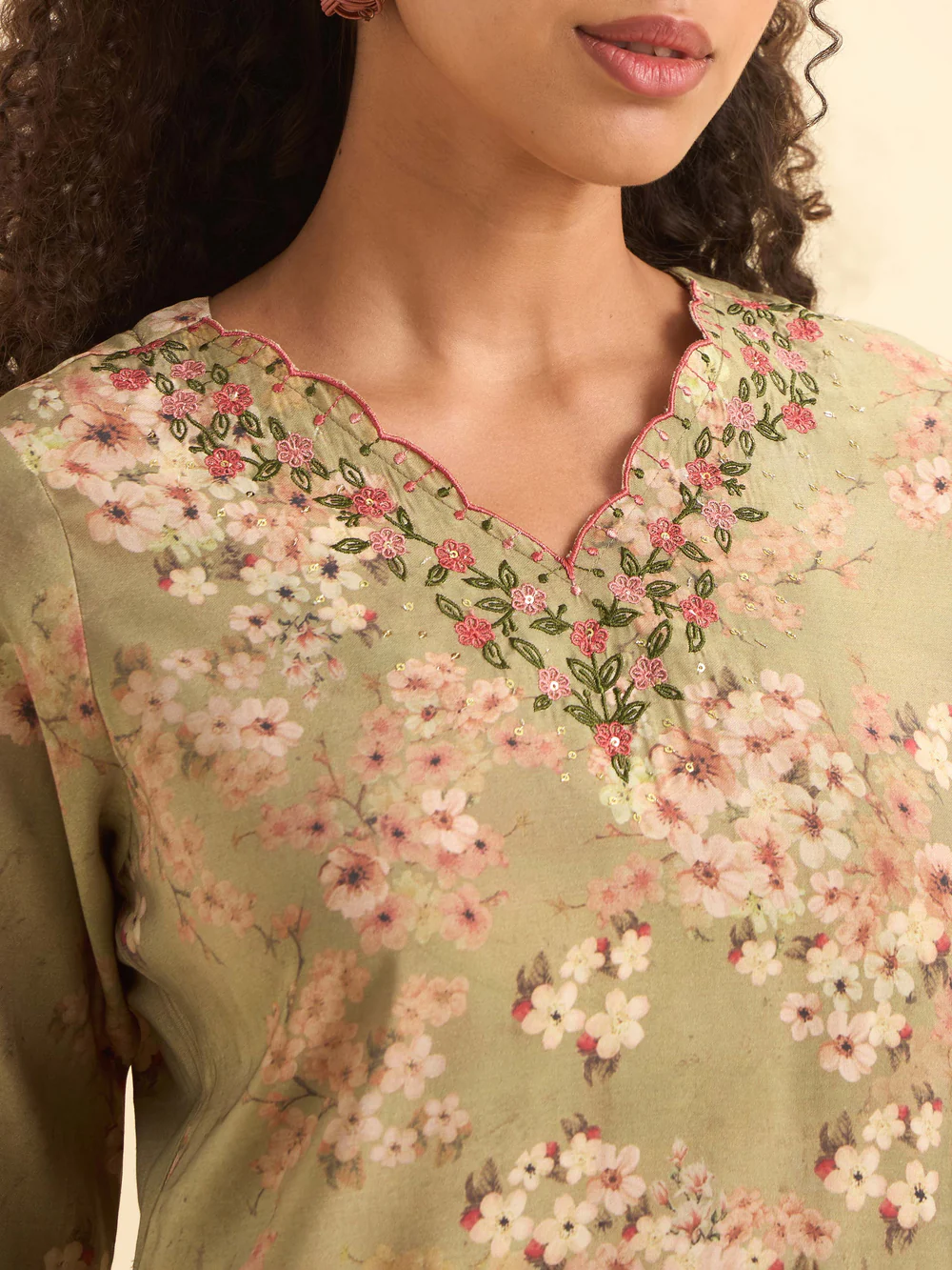 Onyx Hand-Painted Kaftan